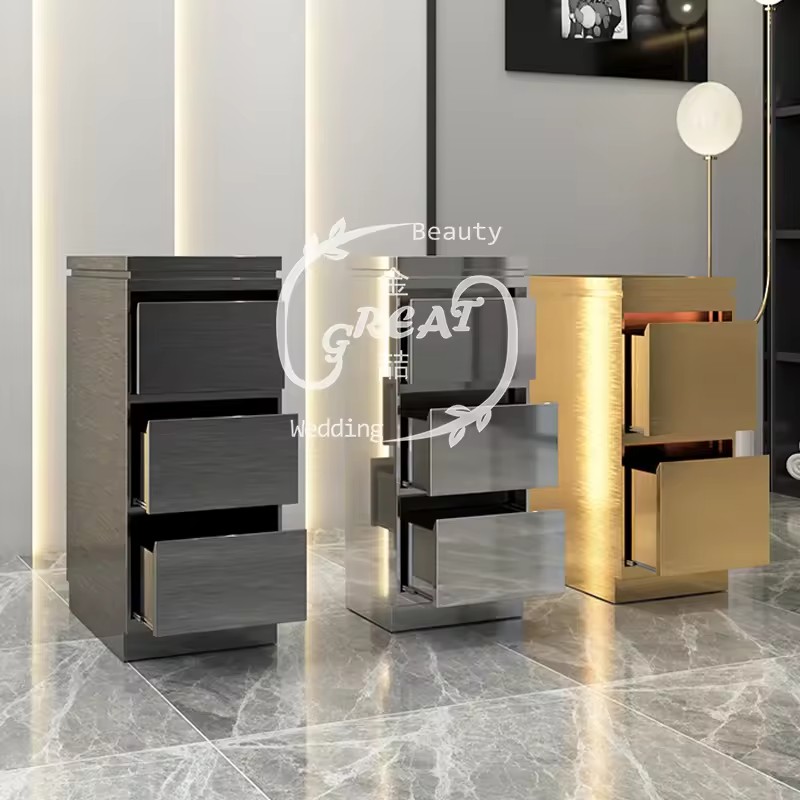 Modern Hairdressing Salon Trolley Cart For Beauty Shop