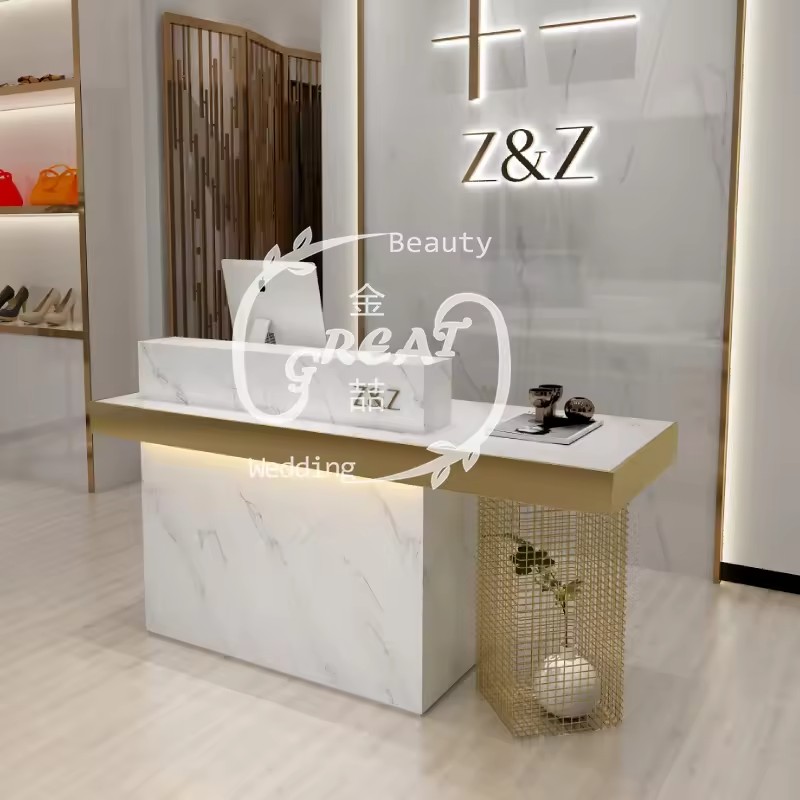Modern Hair Salon Reception Desk For Beauty Shop