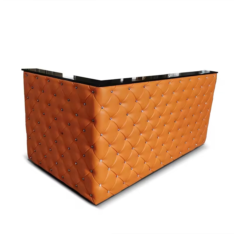 Luxury Hair Salon Small Corner Reception Desk Counter