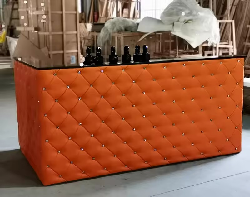 Luxury Hair Salon Small Corner Reception Desk Counter
