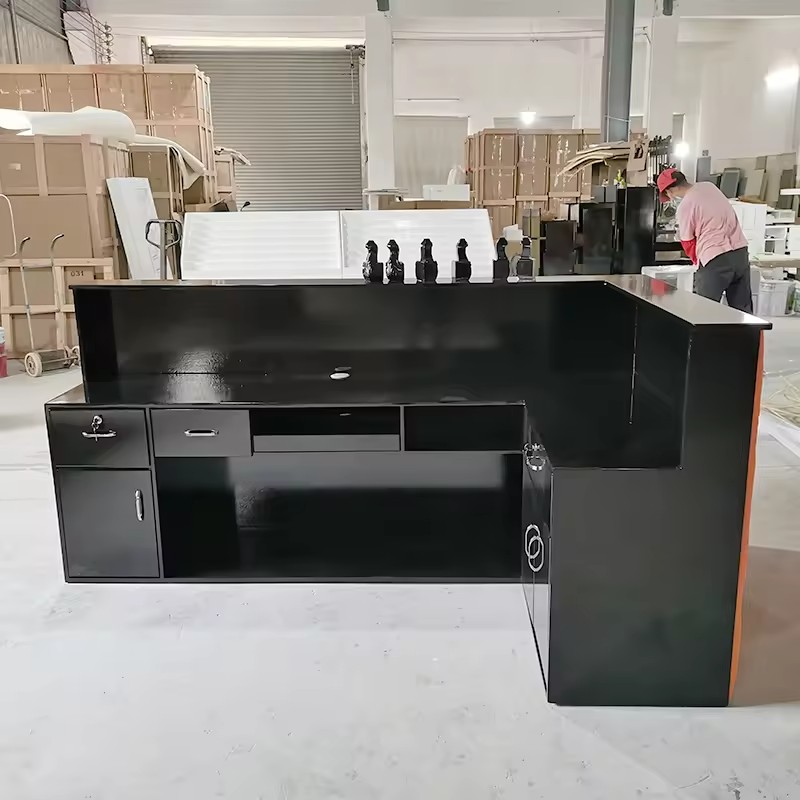 corner reception desk