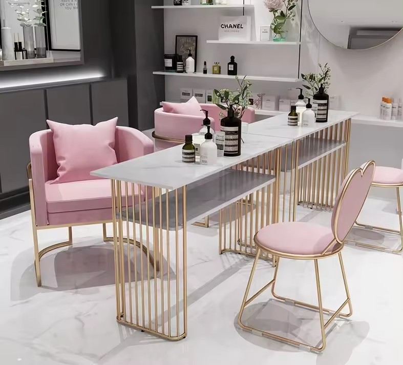 Manicure Furniture Modern Nail Tables And Chairs Sets