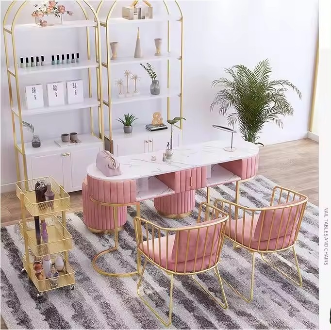 Modern Manicure Nail Table For Beauty Salon