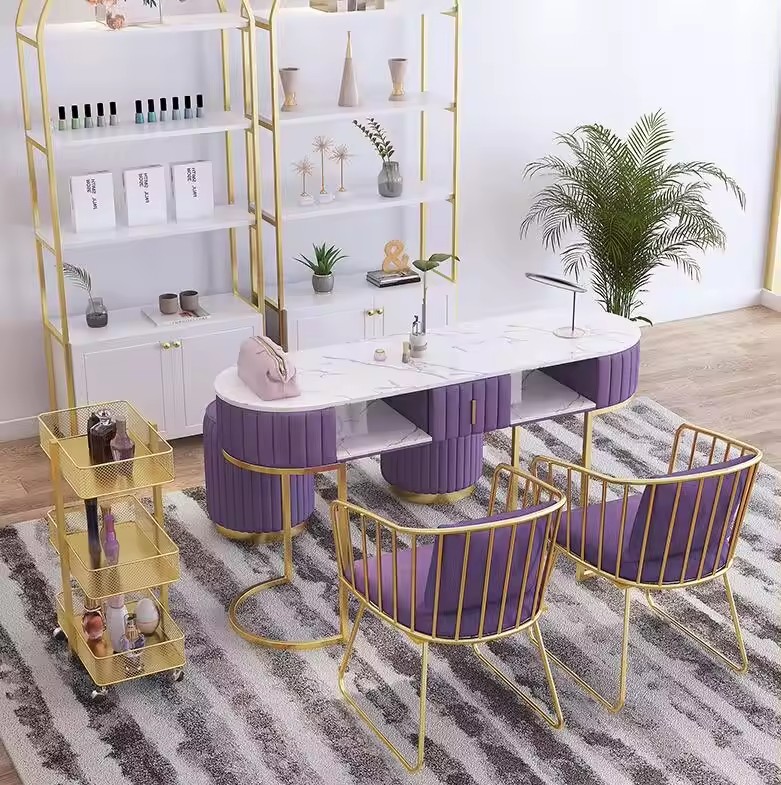 Modern Manicure Nail Table For Beauty Salon