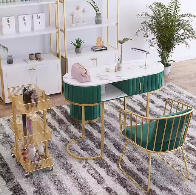 nail salon manicure table