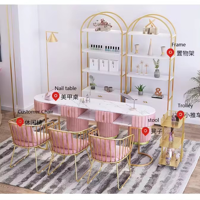 modern manicure table