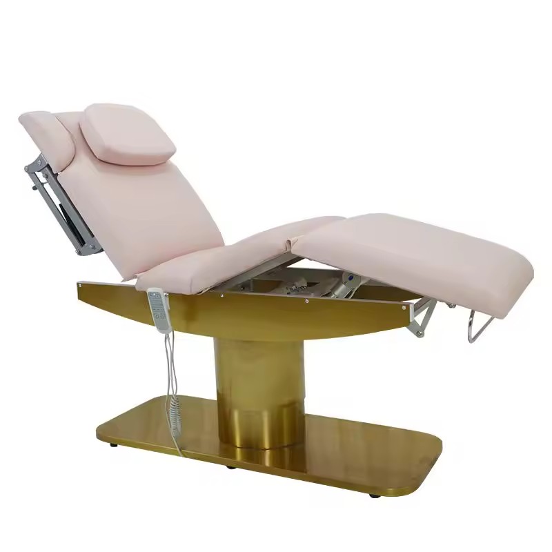 Modern Pink Electric Lash Table Massage Facial Bed