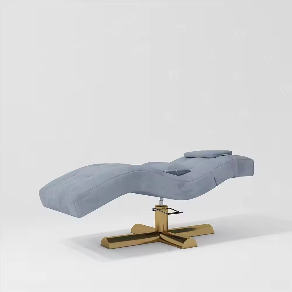 Luxury Design Massage Facial Bed With Gold Base