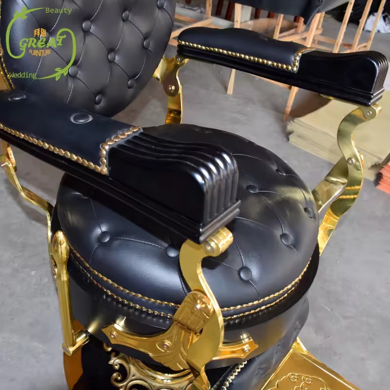 black barber chair