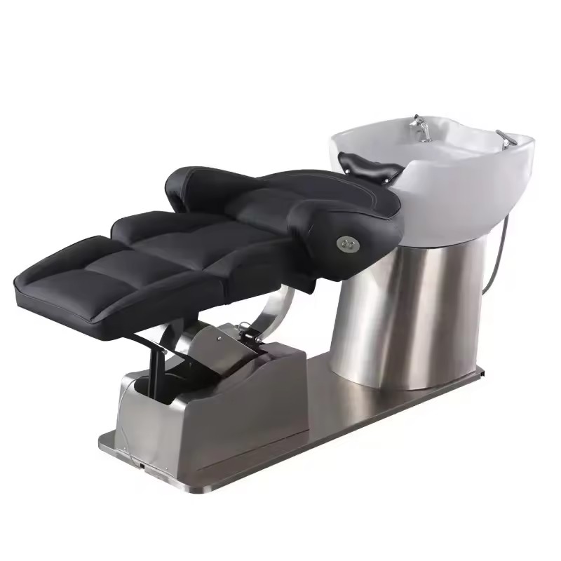 Modern Black Electric Salon Washing Chair