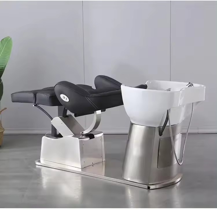 Modern Black Electric Salon Washing Chair