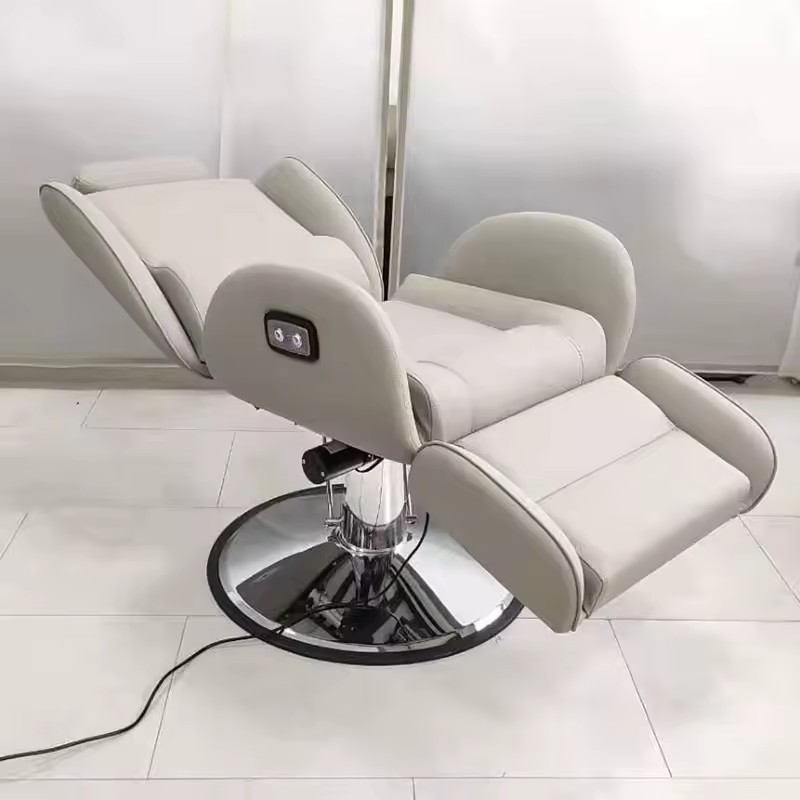 Modern Grey Electric Adjustable Styling Barber Chair