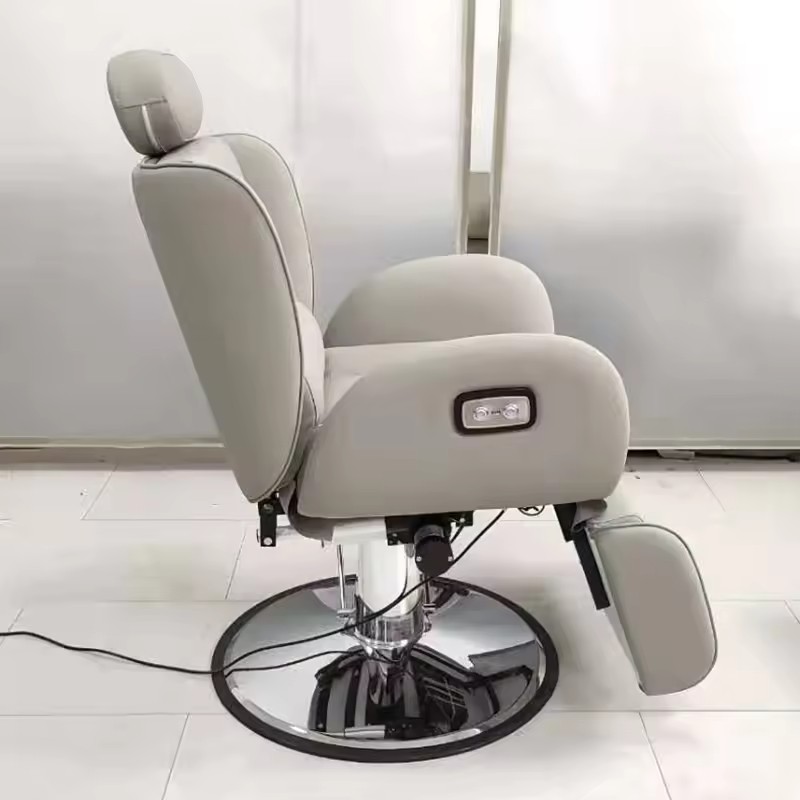 grey barber chair