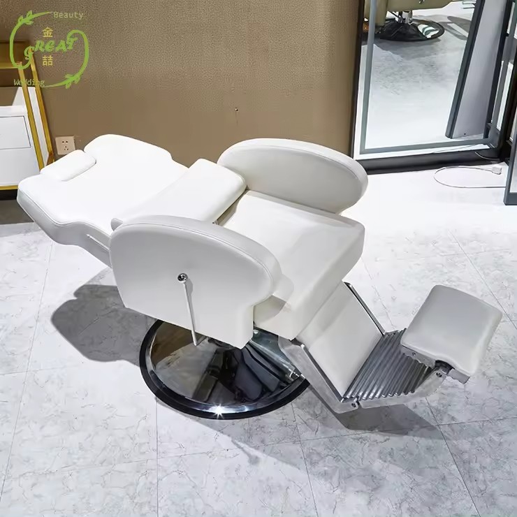white hairdressing chair