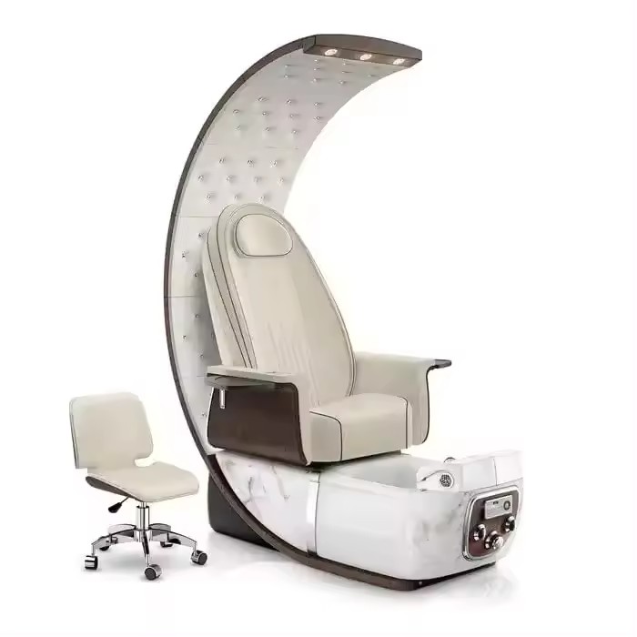 Luxury Reclining Manicure Pedicure Chair With Marble