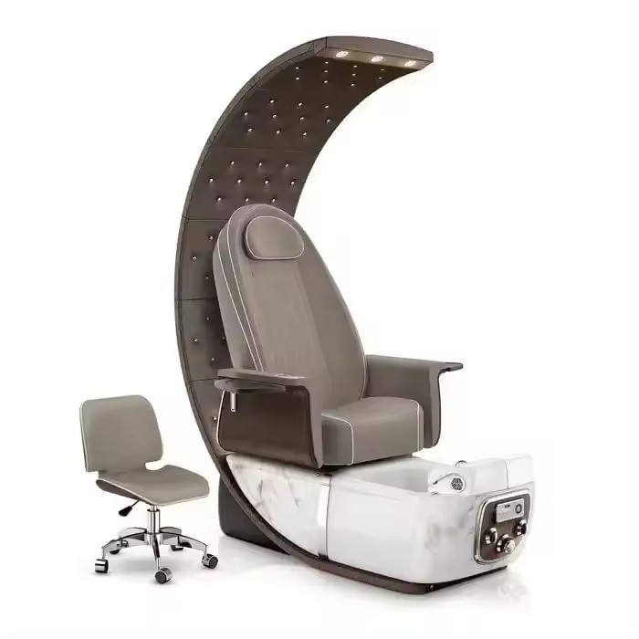 Luxury Reclining Manicure Pedicure Chair With Marble