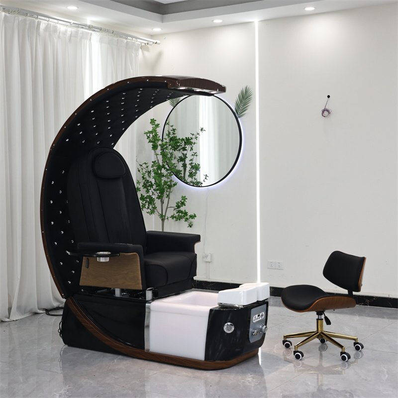 pedicure chair with moon lighting