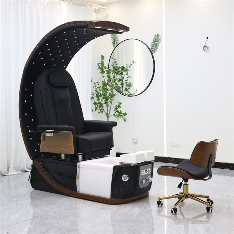 pedicure chair with moon lighting
