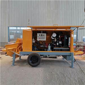 Mobile Trailer Cement Mixer Concrete Pump