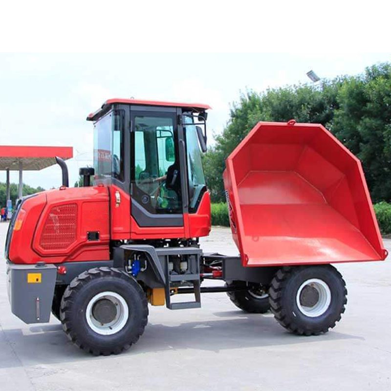 Camion-benne articulé diesel de 2 tonnes à godet basculant