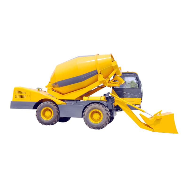 Self Loading Mobile Concrete Mixer With Pump For Construction