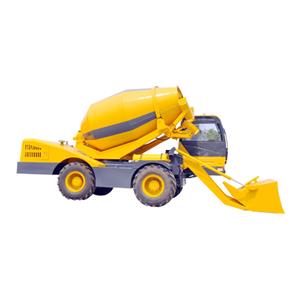 Self Loading Mobile Concrete Mixer With Pump For Construction