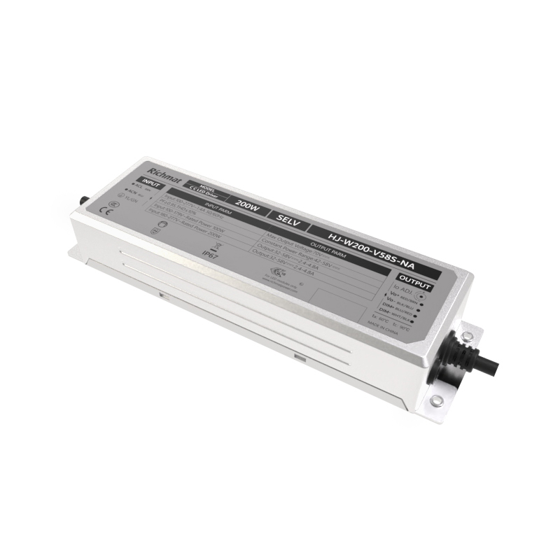 200W NA Dimmable LED Driver IP67 5 Years-Richmat