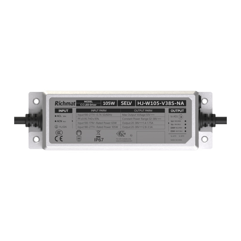 NA 105W Dimmable LED Driver IP67 5 Years-Richmat