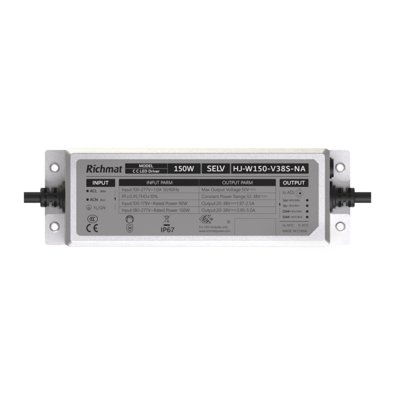 NA 150W Dimmable LED Driver IP67 5 Years-Richmat