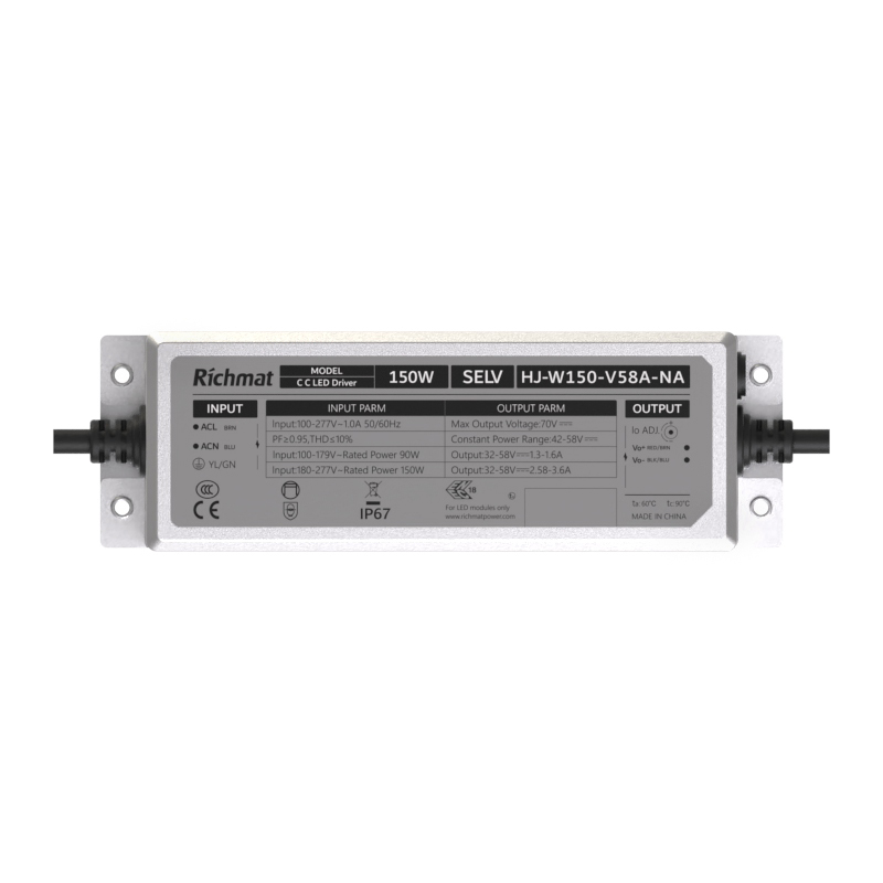 NA 150W Dimmable LED Driver IP67 5 Years-Richmat