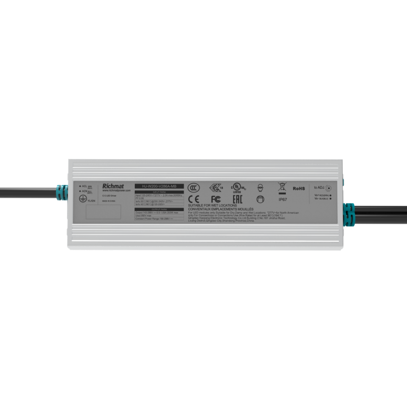 MB 200W Dimmable LED Driver IP67 5 Years-Richmat