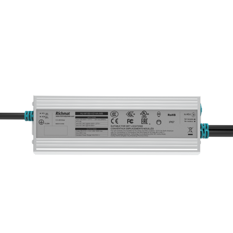 MB 150W Dimmable LED Driver IP67 5 Years-Richmat