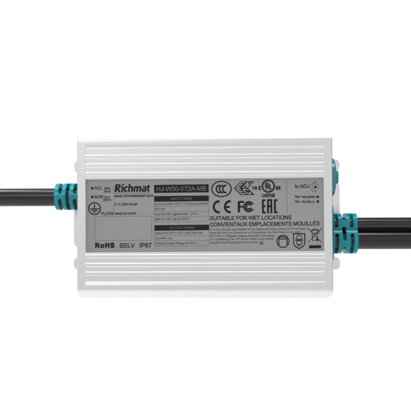 MB 50W Dimmable LED Driver IP67 5 Years-Richmat