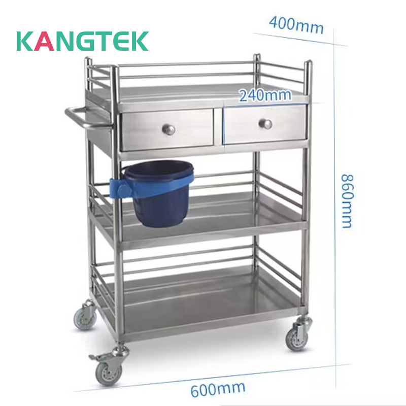 Mobile Medical Trolley With Drawers