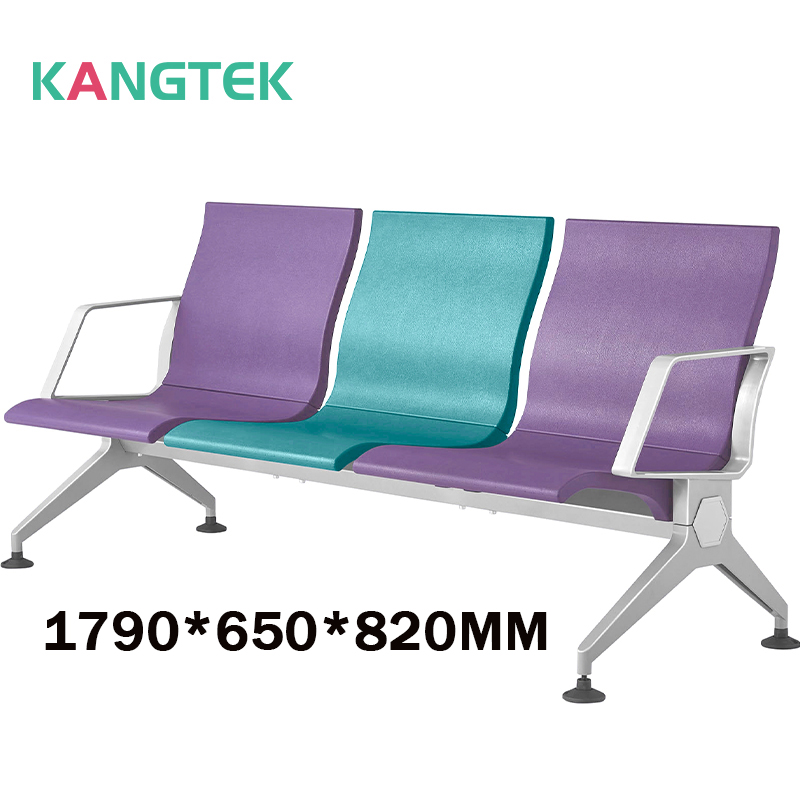 Metal Seat Tandem Seating For Waiting Room Chairs