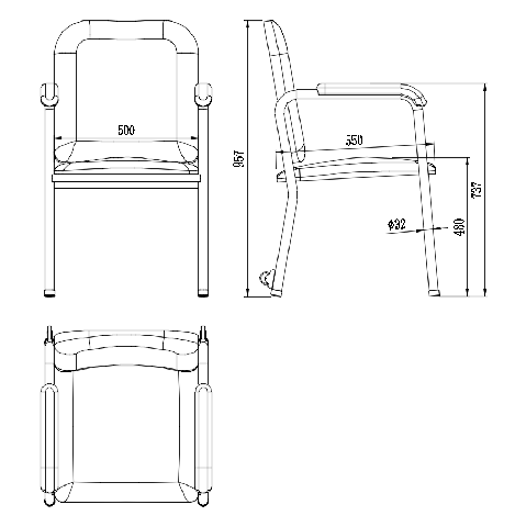 Electrical Reclining Phlebotomy Chair Para sa Medikal