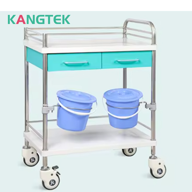 Kangtek ABS Bệnh viện Dịch vụ Xe đẩy thuốc Phòng khám Xe đẩy y tế khẩn cấp