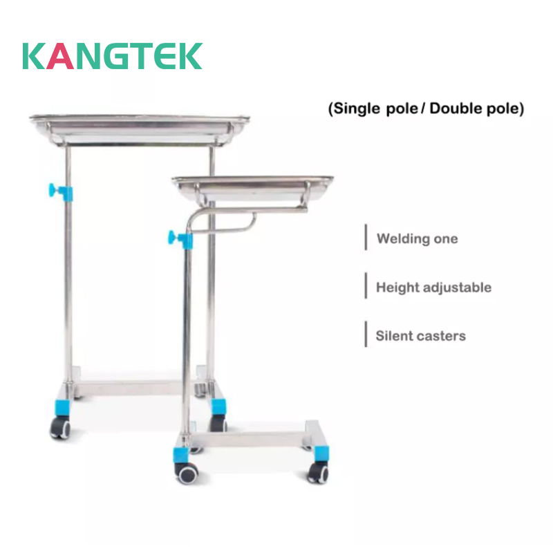 Mesa de operaciones de acero inoxidable para hospital, quirófano, equipo médico, venta de carritos