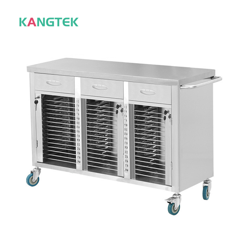 Stainless Steel medical record rack stainless steel trolley