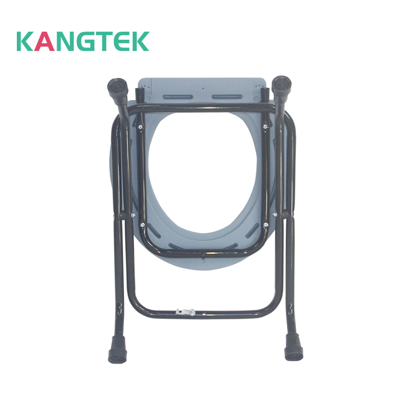 Folding medical steel black beside bath chair portable shower commode for pregnant woman