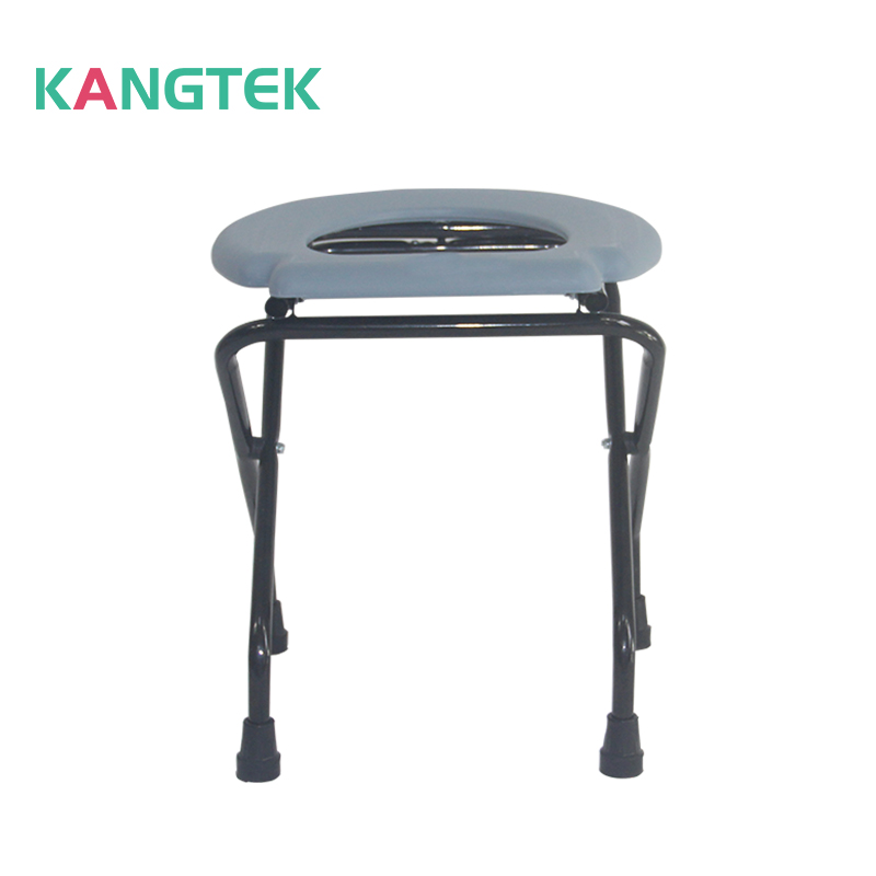 Folding medical steel black beside bath chair portable shower commode for pregnant woman