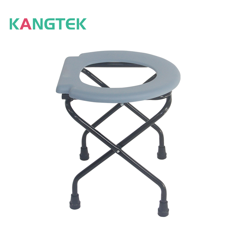 Folding medical steel black beside bath chair portable shower commode for pregnant woman