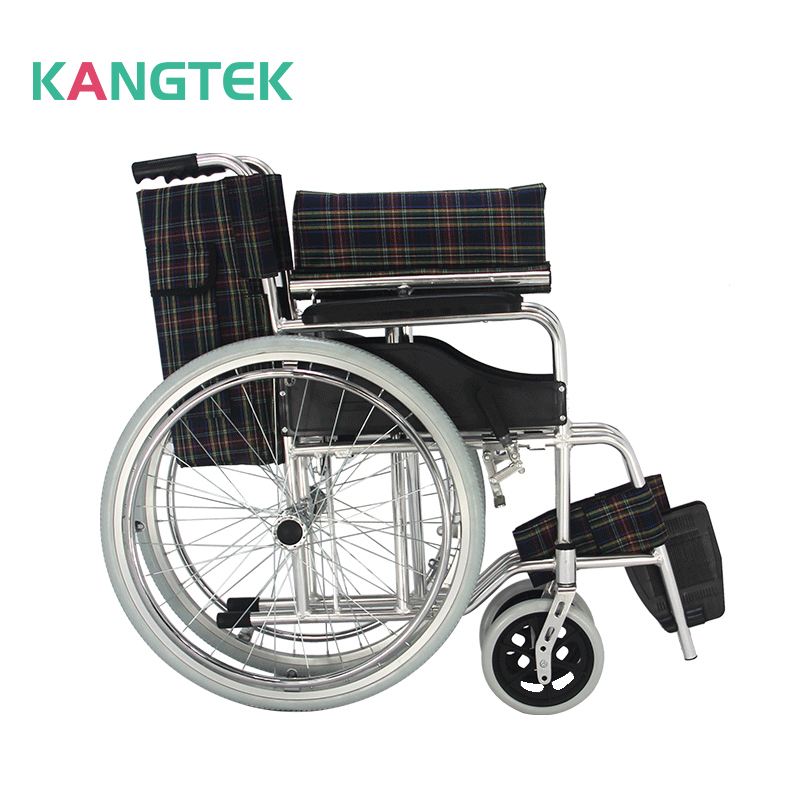 Folding Lightweight Manual Wheelchair with Detachable Footrests