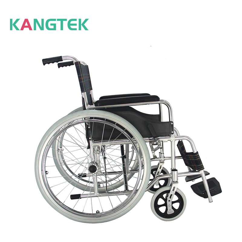 Folding Lightweight Manual Wheelchair with Detachable Footrests