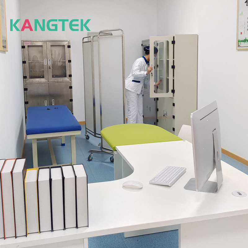 Adjustable Clinic Examination Bed with Padded Surface