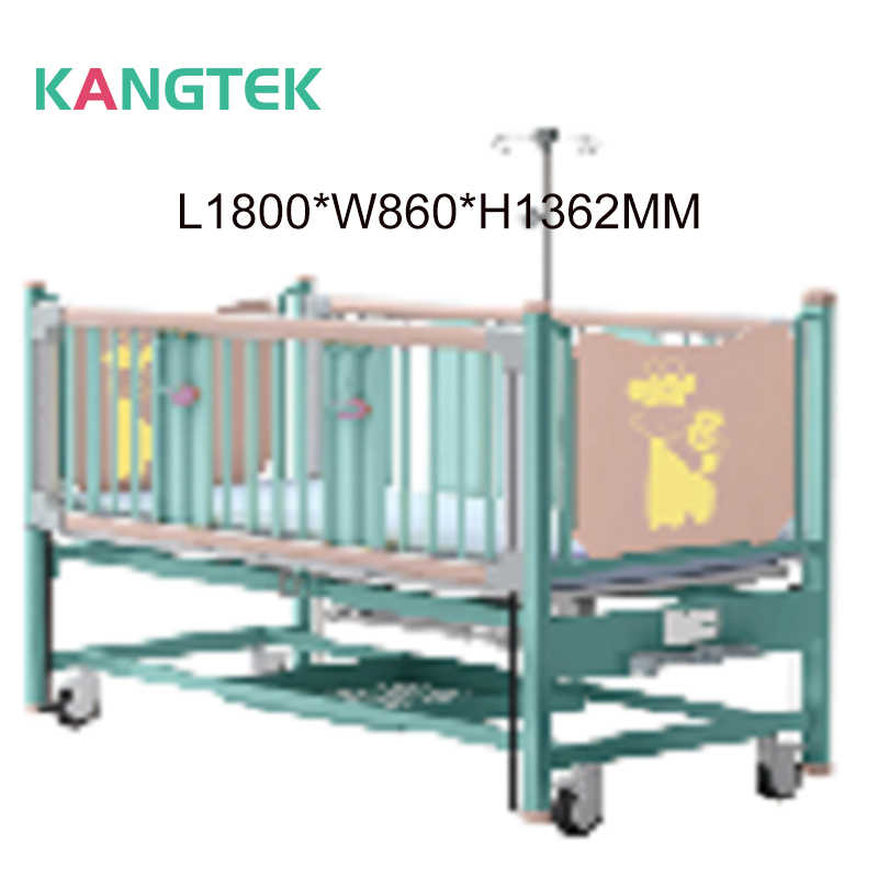 Medical furniture removable child care bed with IV pole