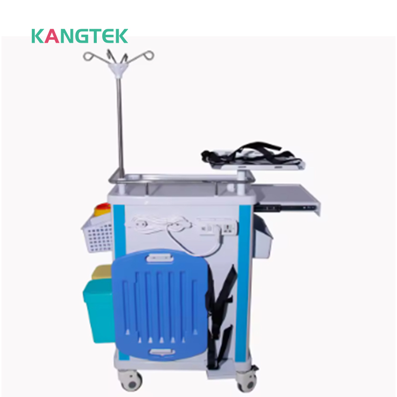 Sjukhusutrustning ABS Plast Medical Emergency Trolley