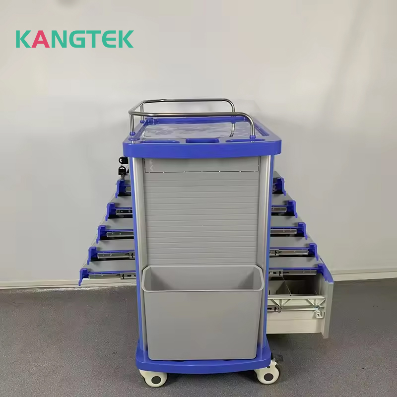 Carrello per farmaci KANGTEK in ABS a 5 cassetti per la distribuzione diretta ai pazienti ospedalieri