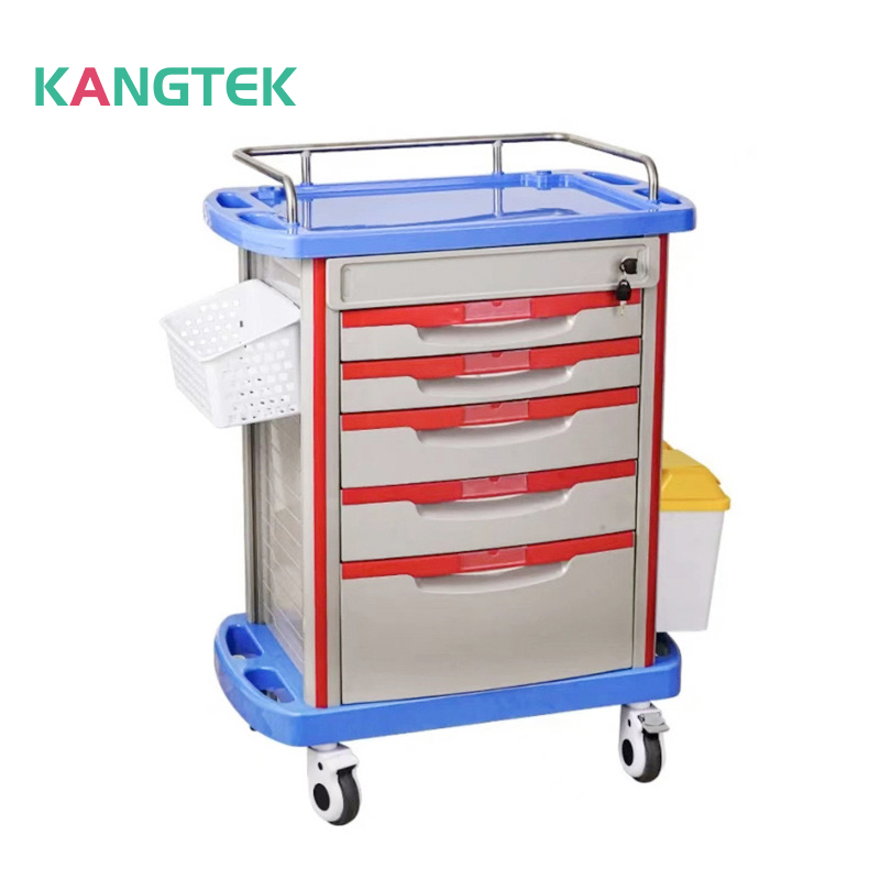 abs 5 drawers drugs trolley