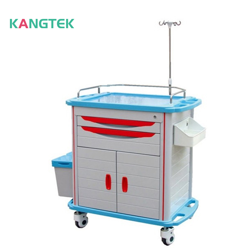 crash cart emergency trolley medical emergency cart ABS anesthesia workstation cart for hospital medical